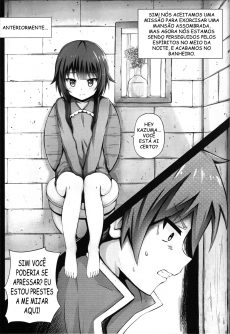 Giving ○○ to Megumin in the Toilet! - Foto 2
