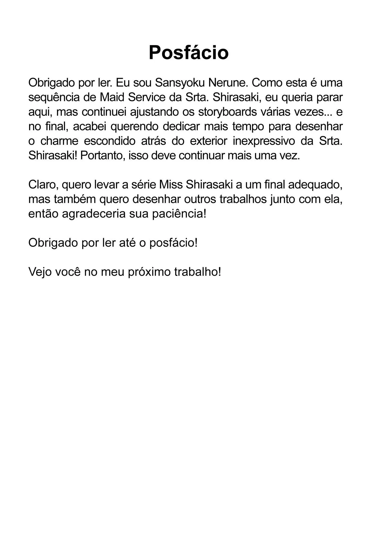 Servico de Empregada com a Senhorita Shirasaki 2